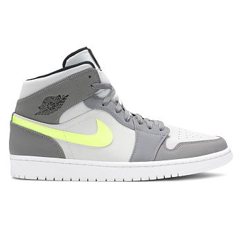 Air Jordan 1 Mid Gunsmoke Volt 554724-072 