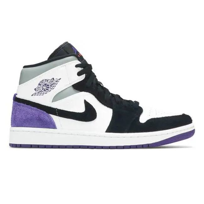 Air Jordan 1 Mid SE Purple Heel (852542-105) - 1