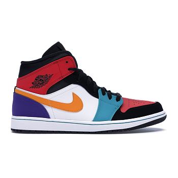 Air Jordan 1 Mid Bred Multi-Color 554724-125