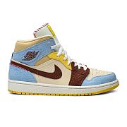 Air Jordan 1 Mid SE Fearless Maison Chateau Rouge CU2803-200 - 1