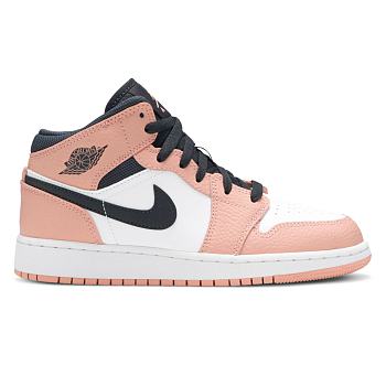 Air Jordan 1 Mid Pink Quartz (GS) 555112 603
