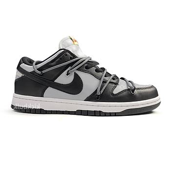 Off-White x Nike Dunk Low Black and Grey No. CT0856 007