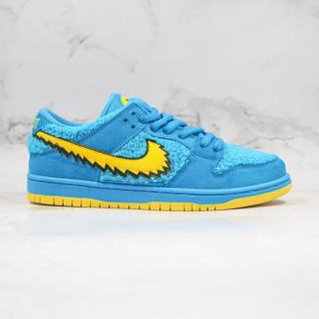 Nike Grateful Dead x Nike SB Dunk Low Bear Blue Yellow (2020) CJ5378-400 - 1