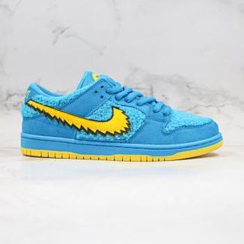 Nike Grateful Dead x Nike SB Dunk Low Bear Blue Yellow (2020) CJ5378-400