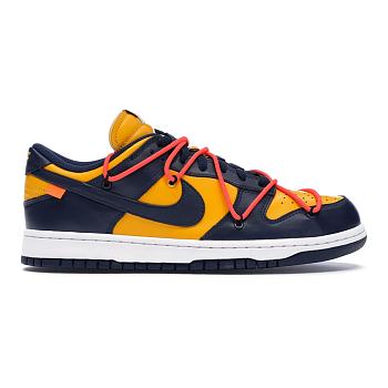 Nike Dunk Low Off-White University Gold Midnight Navy  CT0856-700