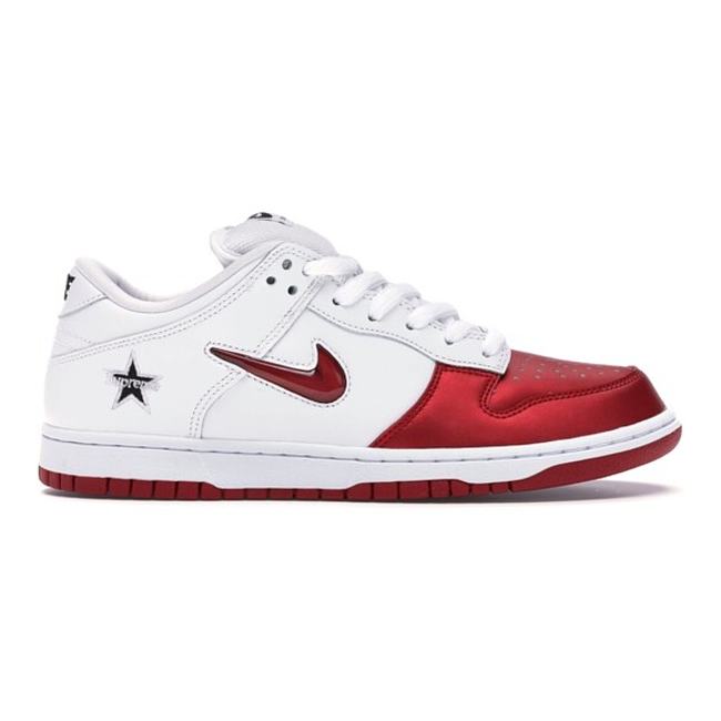 Nike SB Dunk Low Supreme Jewel Swoosh Red CK3480-600 - 1