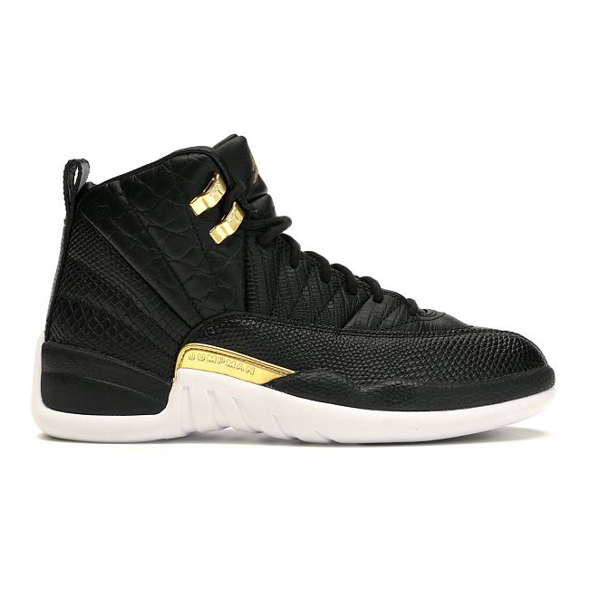 Air Jordan 12 Retro Black Metallic Gold White (W) AO6068-007 - 1