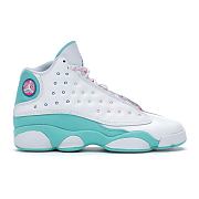 Air Jordan 13 Retro White Soar Green Pink 439358-100 - 1