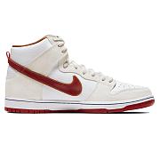 Nike SB Dunk High Sail Bright Crimson CV9499-100 - 1