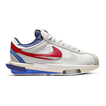 Nike Zoom Cortez SP sacai White University Red Blue DQ0581-100