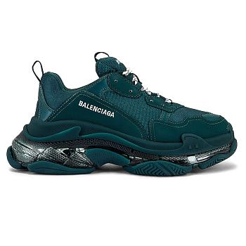 Balenciaga Triple S Clear Sole Full Dark Green 541624W2GA13210