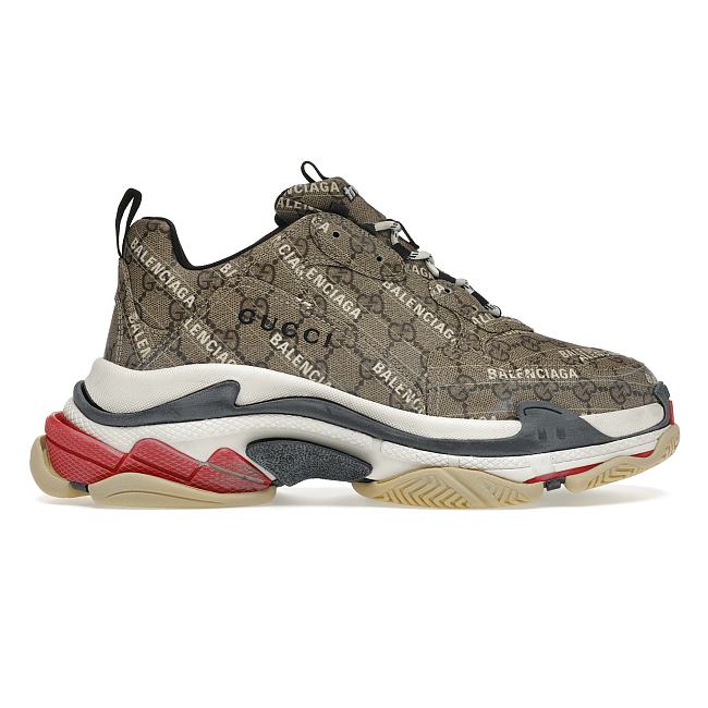 Gucci x Balenciaga The Hacker Project Triple S Beige 681066ULZ10 9795 - 1