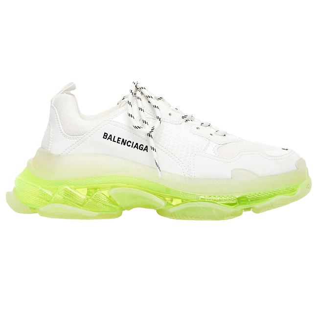 Balenciaga Triple S Clear Sole White Fluo Yellow (W) 544351W2FR19073 - 1