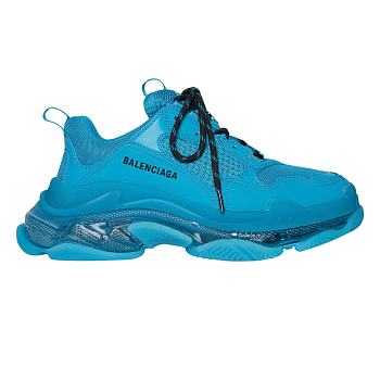 Balenciaga Triple S Clear Sole Teal Blue 541624W2GA14810