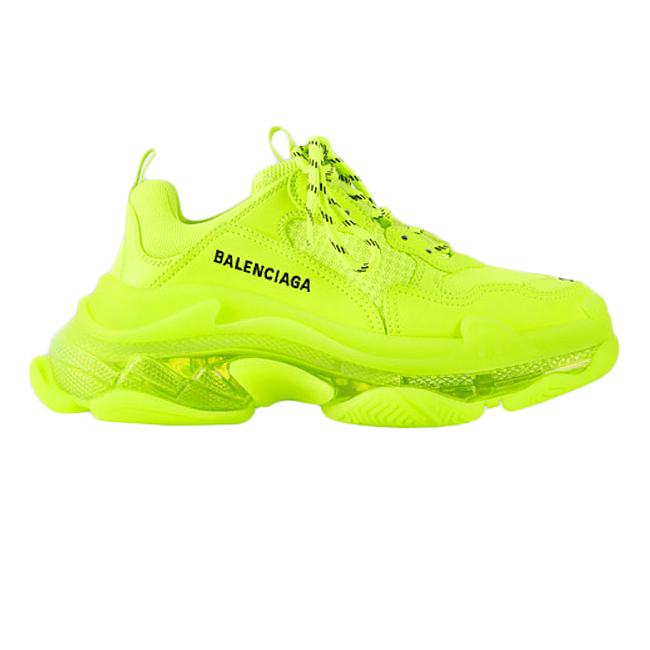 Balenciaga Triple S Clear Sole Fluo Yellow 541624 W2FF1 7320 - 1