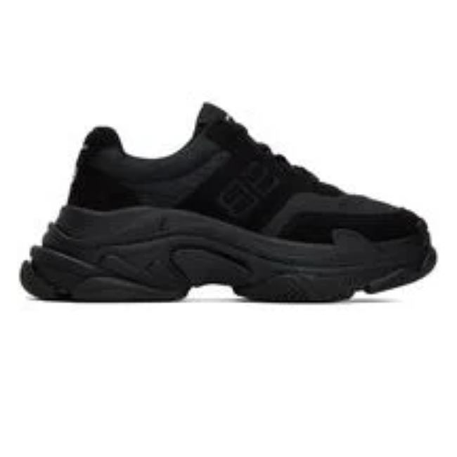 Balenciaga Triple S Nylon Sneaker Black 710157 W3CU1 1000 - 1