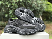 Balenciaga Triple S Nylon Sneaker Black 710157 W3CU1 1000 - 3
