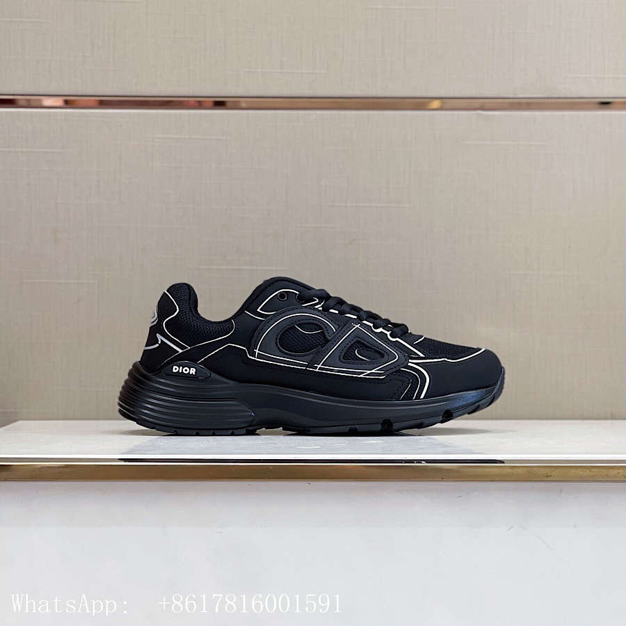 Dior B30 Sneaker Black Mesh and Technical Fabric 3SN279ZRF_H900 - AMOFOOT