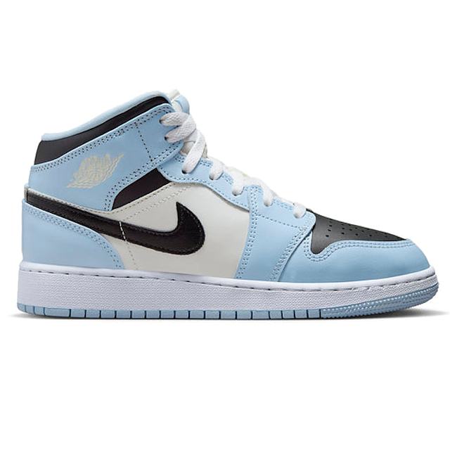 Air Jordan 1 Mid Ice Blue (GS) 555112-401 - 1