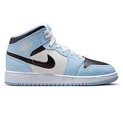 Air Jordan 1 Mid Ice Blue (GS) 555112-401 - 1