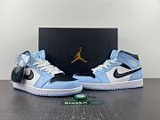Air Jordan 1 Mid Ice Blue (GS) 555112-401 - 6