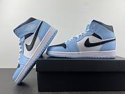 Air Jordan 1 Mid Ice Blue (GS) 555112-401 - 3