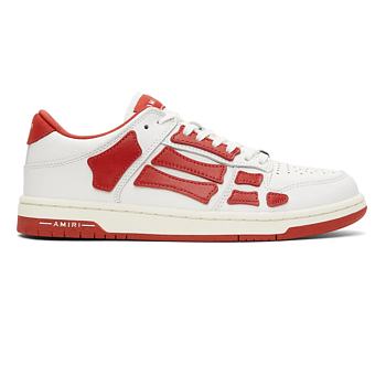 AMIRI Skel Top Low White Red MFS003-124