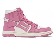 AMIRI Skel Top High White Pink  - 1