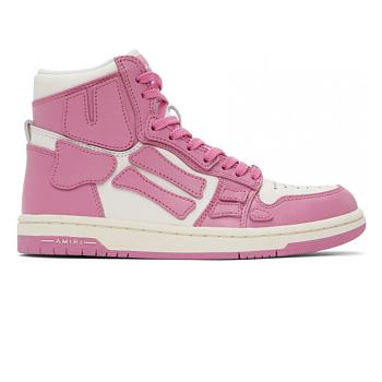 AMIRI Skel Top High White Pink 