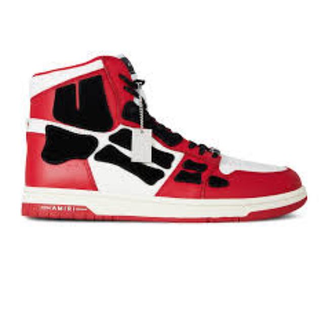 AMIRI Skel Top Hi Red White AW22MFS002610  - 1