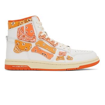 AMIRI Skel Top Hi Bandana White Orange PS22MFS016-665