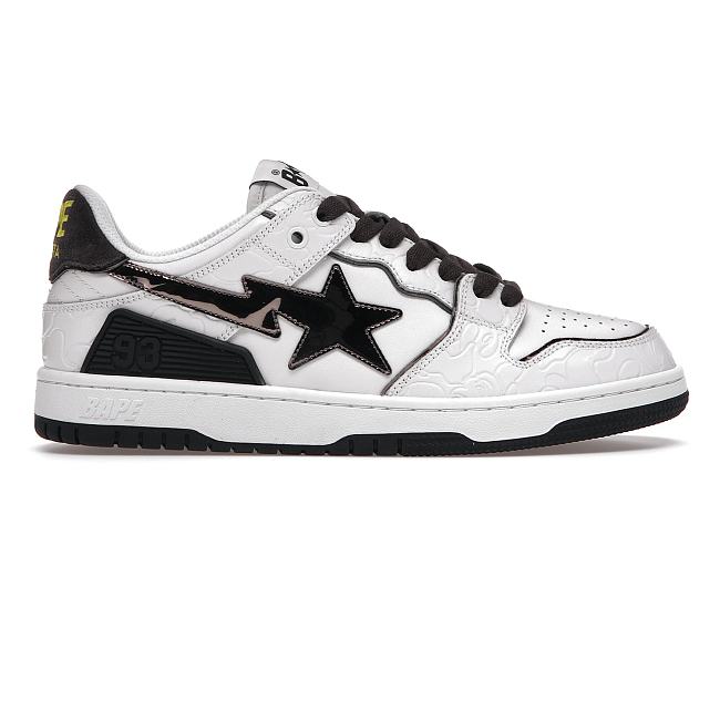 A Bathing Ape Bape SK8 Sta White Silver 001FWH801020_WHT_A - 1