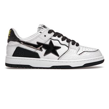 A Bathing Ape Bape SK8 Sta White Silver 001FWH801020_WHT_A