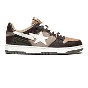A Bathing Ape Bape SK8 Sta Brown Ivory 001FWH801013_BEI_A - AMOFOOT