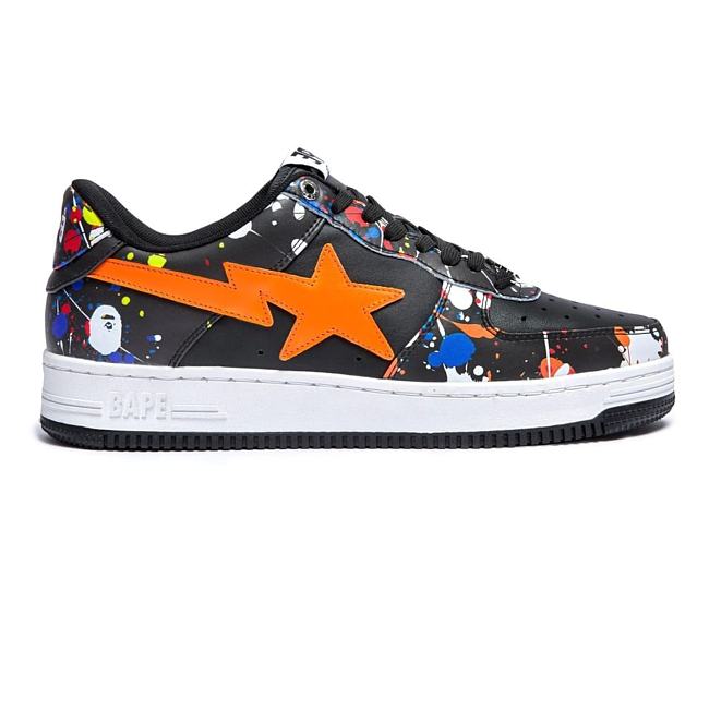 A Bathing Ape Bape Sta Paint Black 0ZXSHM191009I-BKZ - 1