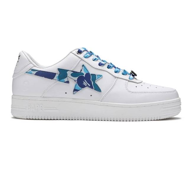 A Bathing Ape Bape Sta Low White ABC Camo Blue (2021) 1H20191045-BLU ...