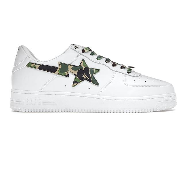 A Bathing Ape Bape Sta Low White ABC Camo Green (2021) 1H20191045-GRN - 1