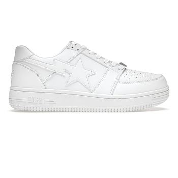 A Bathing Ape Bape Sta Low White Leather (2020) 1G80191007-WHT