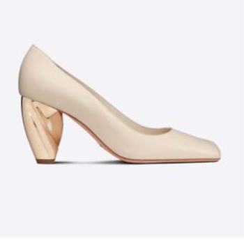 DIOR RHODES PUMP White Calfskin KCP925VEA_S03W