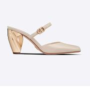 DIOR RHODES HEELED MULE White Calfskin KCP924VEA_S03W - 1