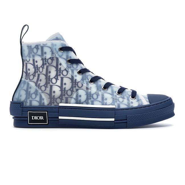 Dior B23 High Top Blue Oblique 3SH118YNT_H565 - 1