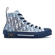 Dior B23 High Top Blue Oblique 3SH118YNT_H565 - 1