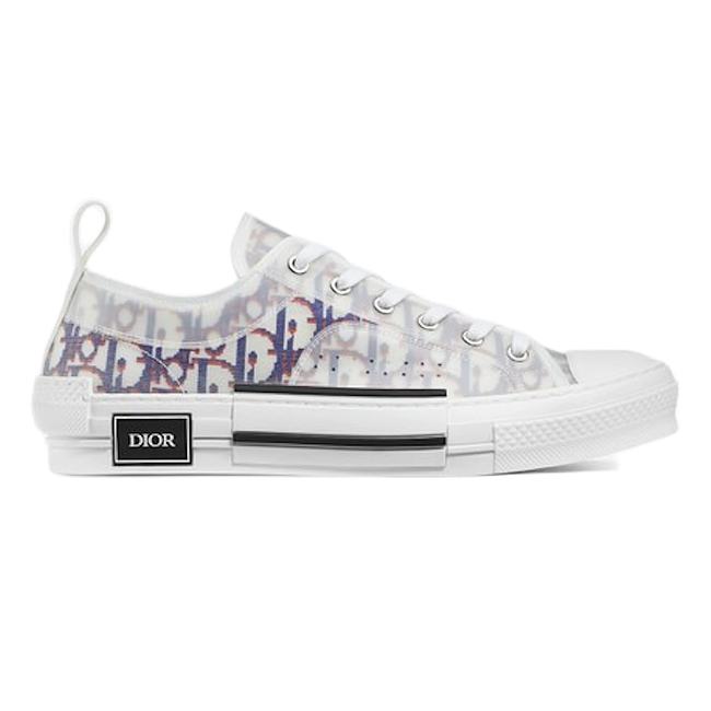 Dior B23 Low Top Red Blue Oblique 3SN249YTG_H563  - 1