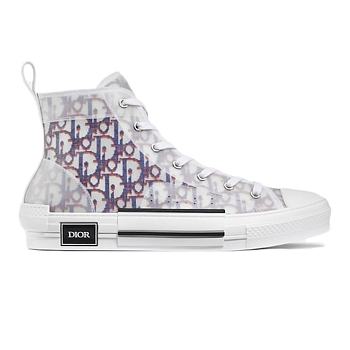 Dior B23 High Top Red Blue Oblique 3SH118YTG_H563