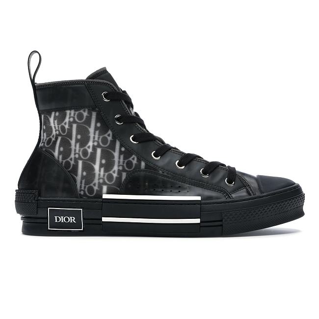Dior B23 High Top Canvas Oblique Black 3SH118YJP_H960 - 1