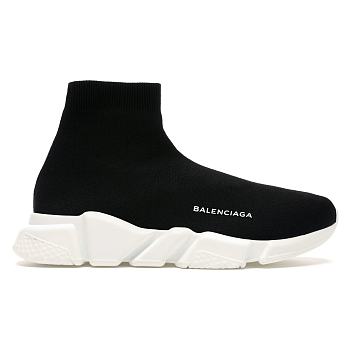Balenciaga Speed Trainer Mid Black White (W) 454484 W05G0 1000
