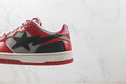 A Bathing Ape Bape SK8 Sta Red Grey 1I80-191-010/1I80-291-010 - 4