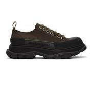 Alexander McQueen Tread Slick Lace Up Boot Low Black Brown - 1