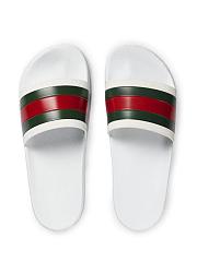Gucci web detail slides in white - 2