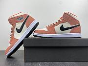 Air Jordan 1 Mid SE Orange Suede (GS) DV1336-800 - 6